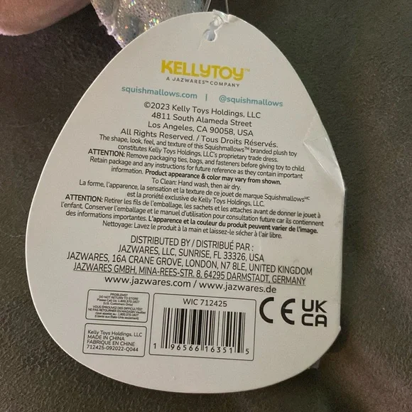 Squishmallows Peety flying pig stuffed plush - Picture 5 of 6